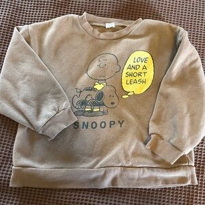 Brown snoopy sweatshirt